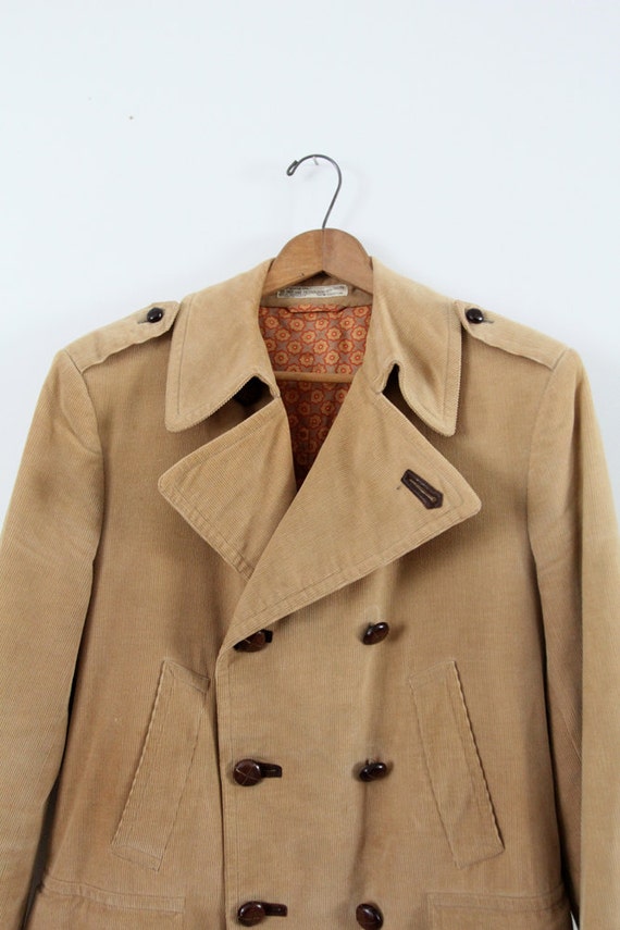 vintage Carroll and Company corduroy trench coat - image 4