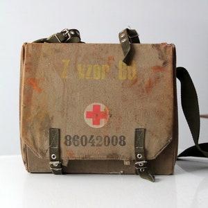 vintage Czech medic bag first aid kit