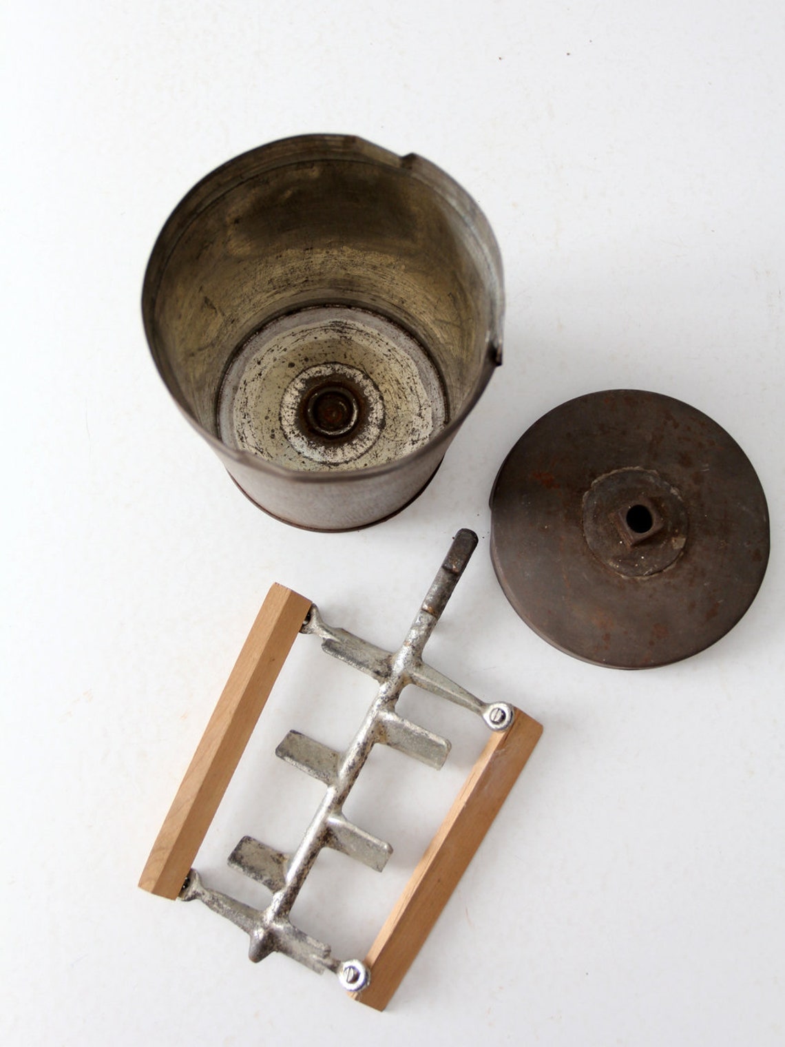 Vintage Ice Cream Maker Canister and Dasher Etsy