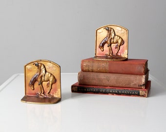 vintage End of Trail bookends