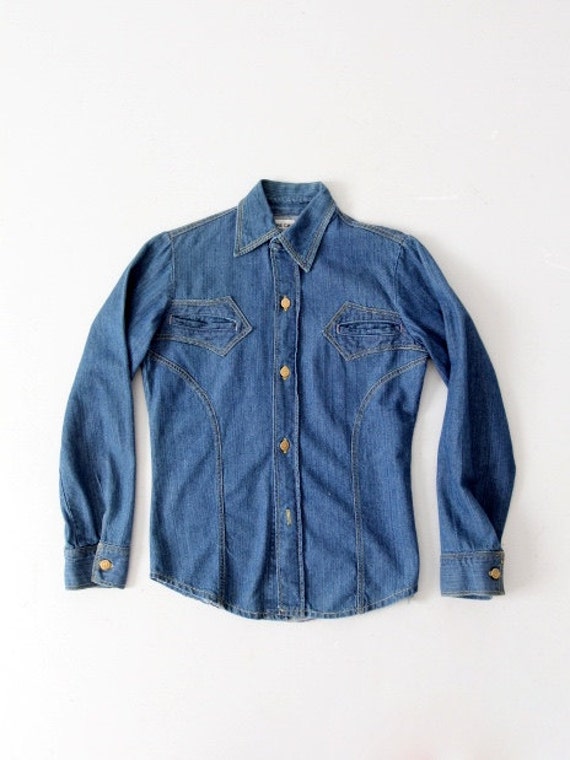 vintage 1970s Pierre Cardin Relax denim shirt