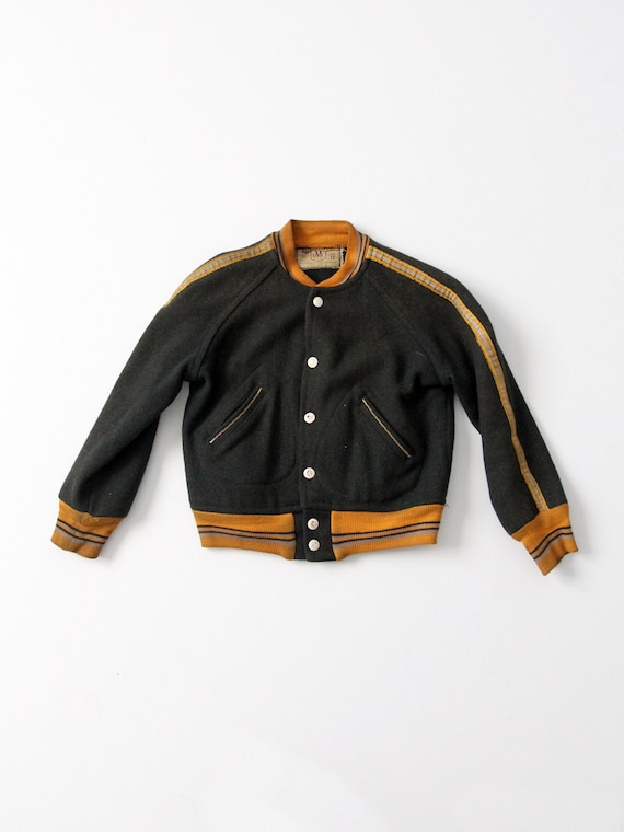 1950s UMC wool baseball jacket - image 1