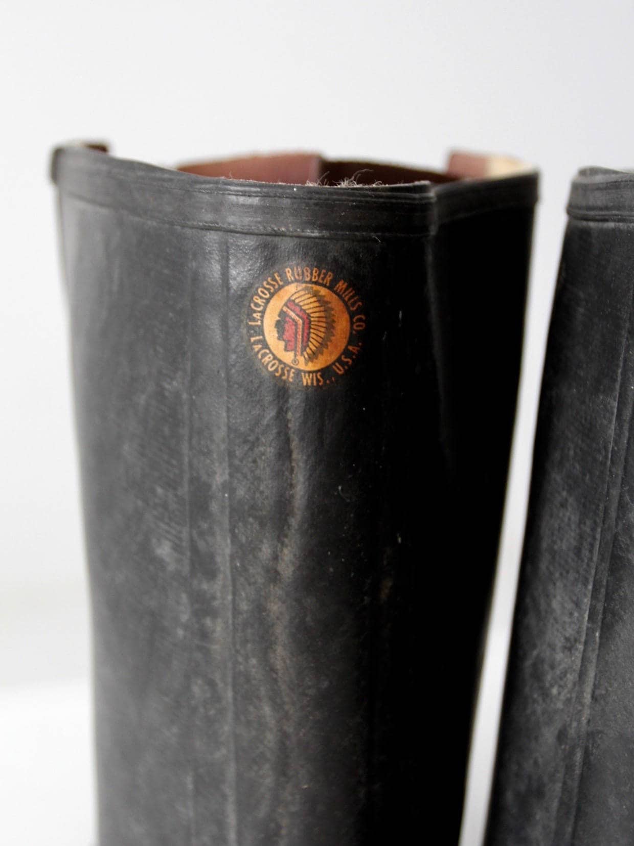 Vintage La Crosse Rubber Mills Boots Men's Black Rubber Etsy