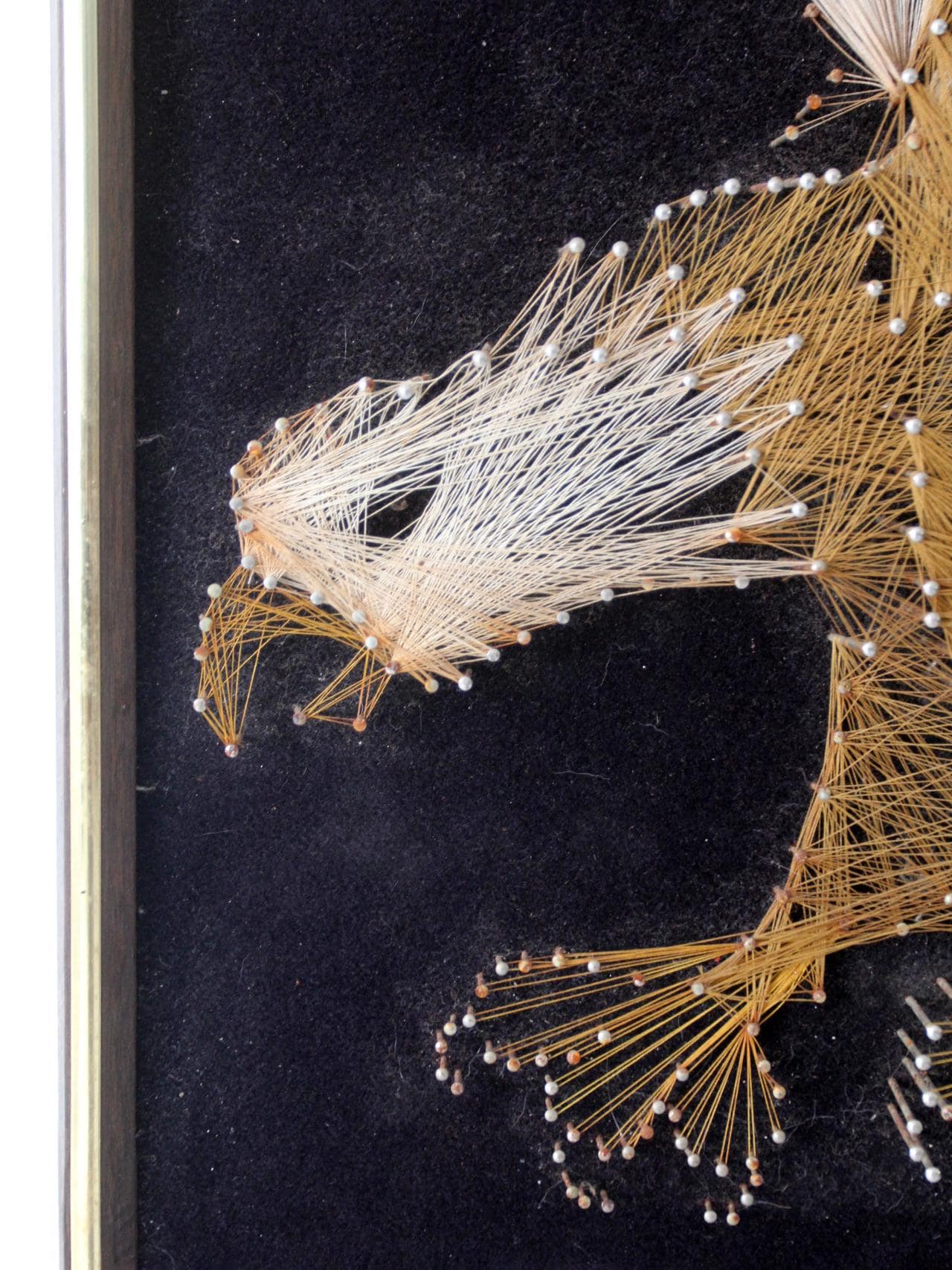 M1557 Vintage 60s アメリカン イーグル 壁掛け アート Vintage 70s American Eagle String Art Wall Hanging - Etsy