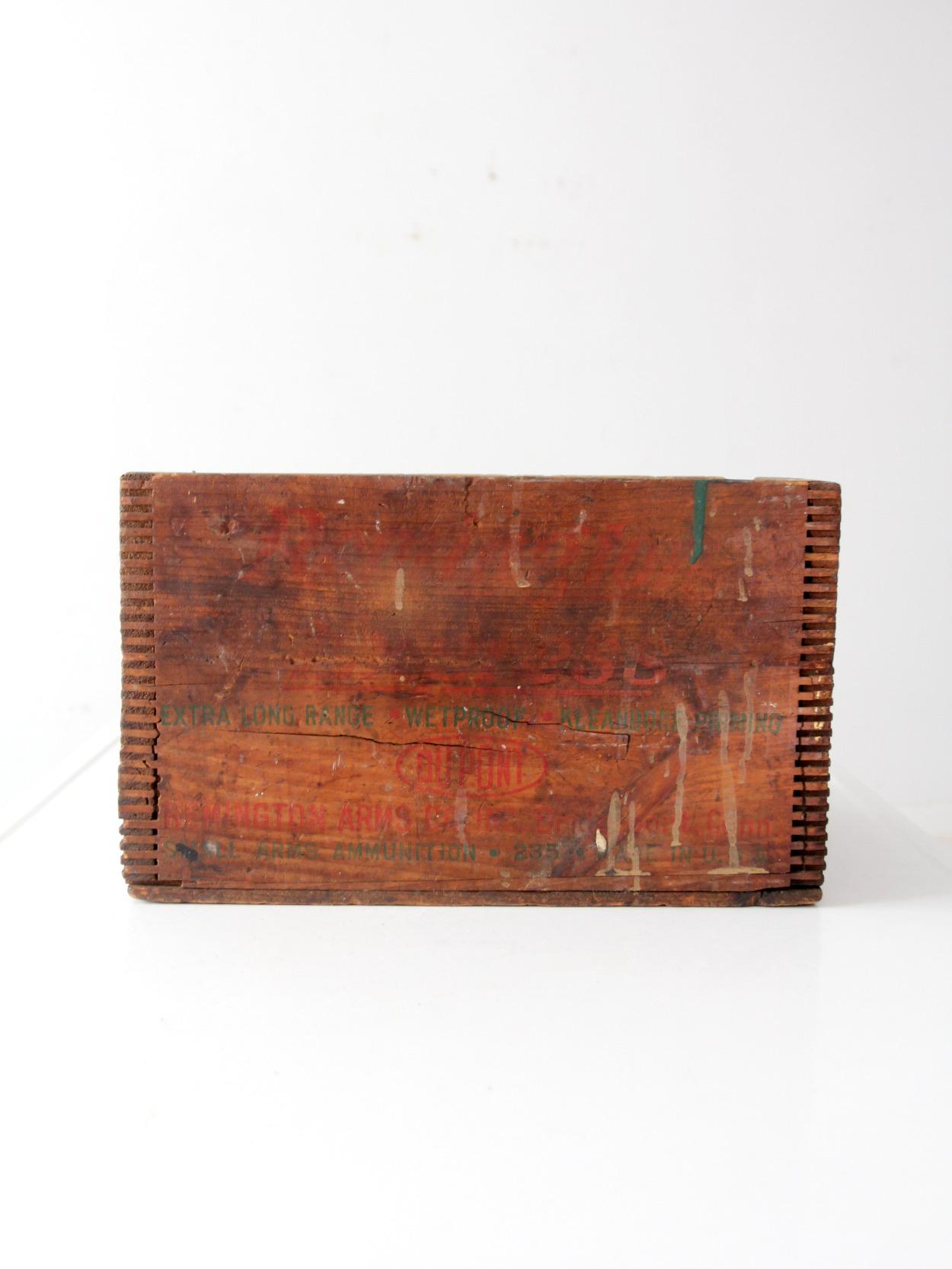 アンティークのレミントンアームズの木製弾薬箱 - Etsy 日本