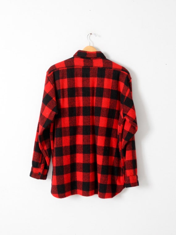 vintage 60s Montgomery Ward buffalo plaid shirt - image 3