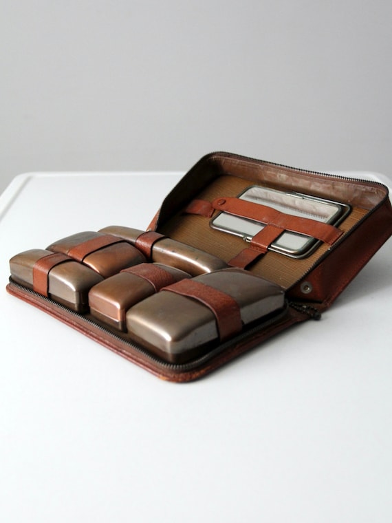 vintage Esquire pigskin dopp kit