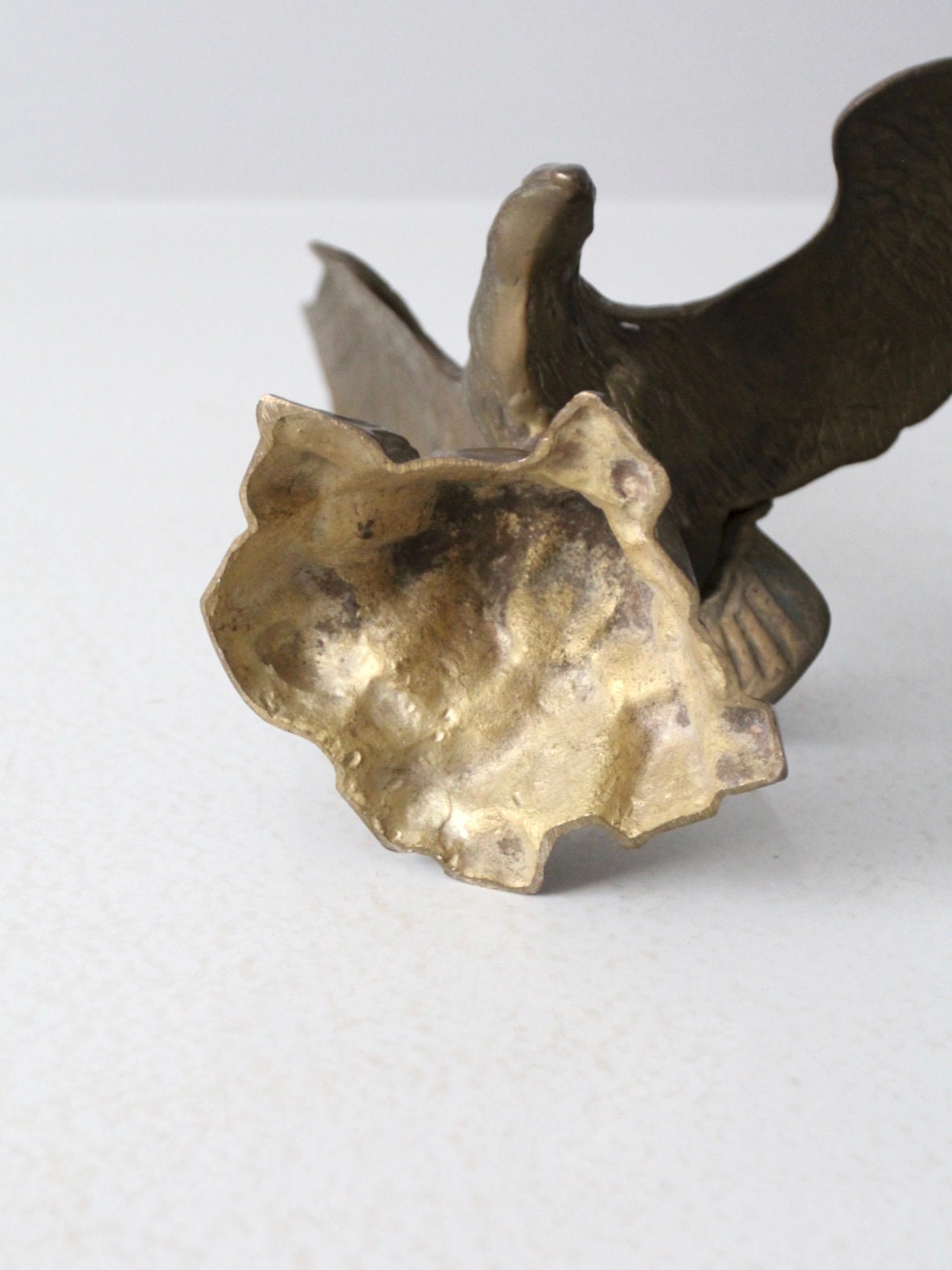 Vintage Brass Eagle Statue - Etsy