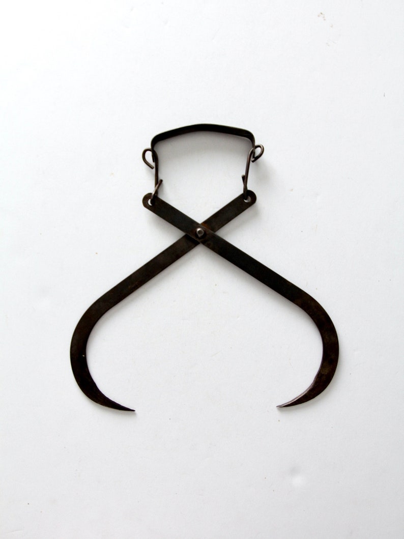 Antique Ice Hook, Primitive Ice Tongs Etsy