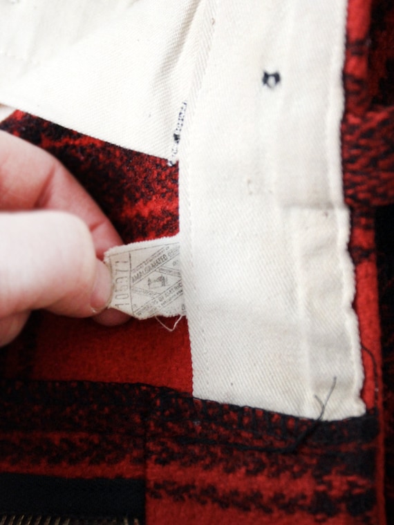 vintage wool hunting pants, buffalo plaid logger … - image 6