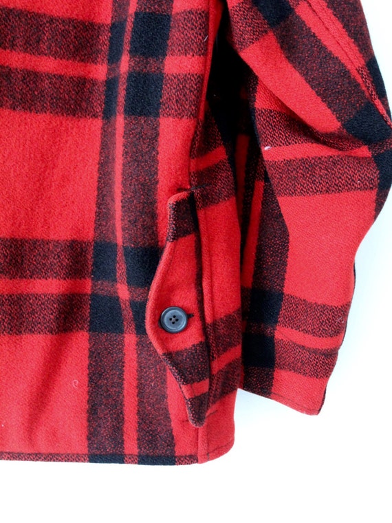 vintage Sportclad wool jacket,  1940s red plaid m… - image 4