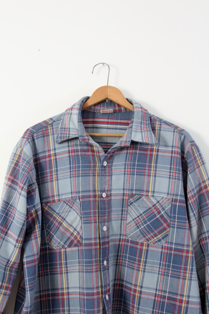 Vintage Big Mac Plaid Shirt Men's Flannel Work Shirt - Etsy