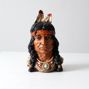 Indian bust by Universal Statuary dated 1966