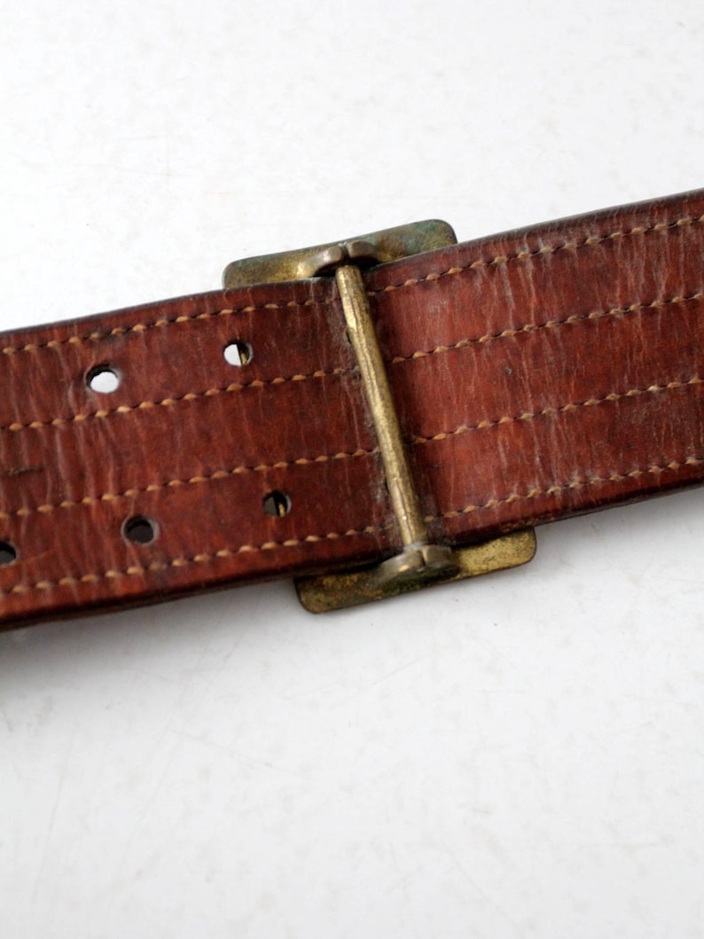 vintage Bucheimer Clark leather utility belt image 10