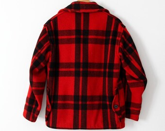 Vintage 1940s Red Wool Plaid Sportclad Hunting Jacket - Etsy