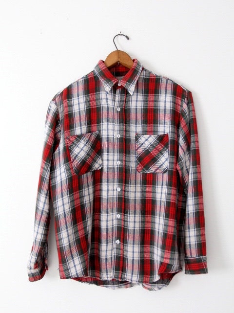 Vintage 70s Big Mac Plaid Work Shirt, Vintage Flannel - Etsy