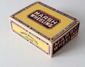 1930s Marsh & Wheeling cigar box