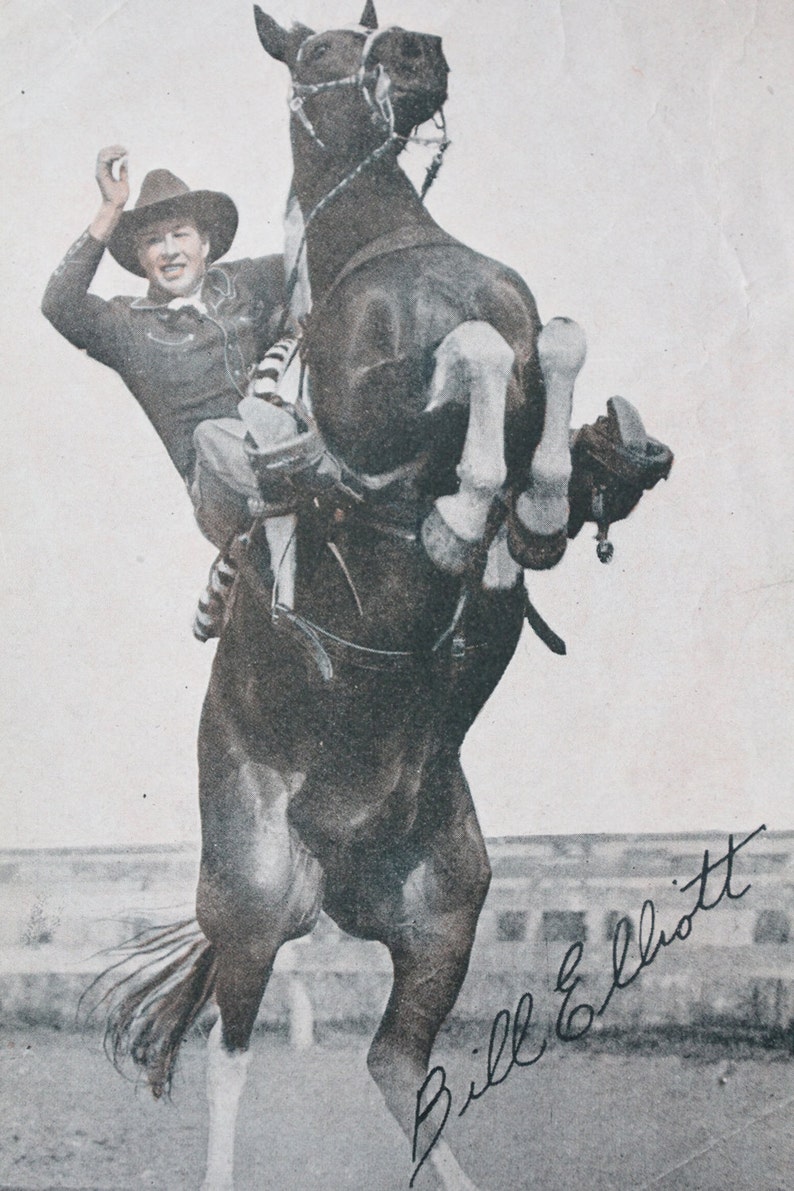vintage Wild Bill Elliott promo film still print image 3