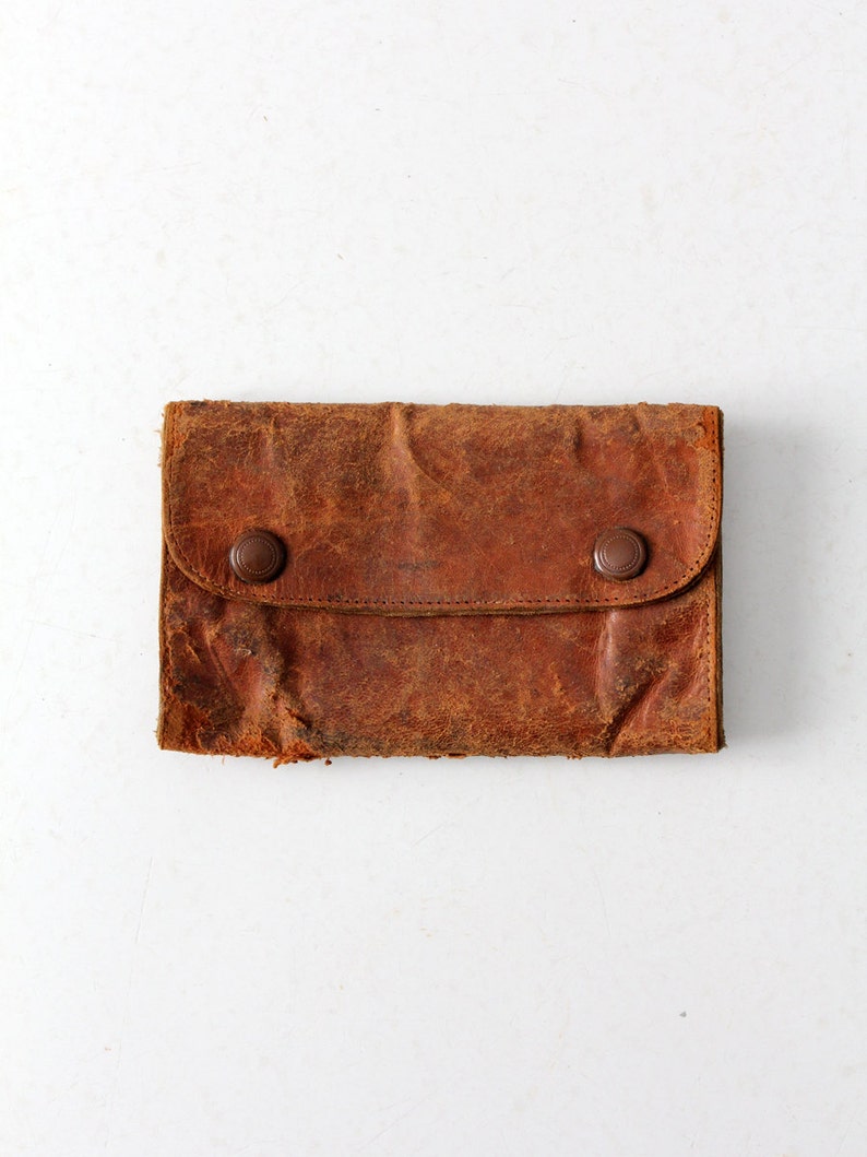 Vintage Leather Sewing Kit, Army Mending Kit, Leather Wallet Etsy