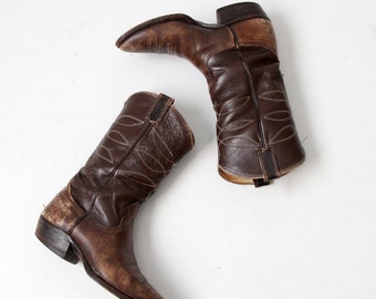 Vintage Nocona Cowboy Boots, Herrenstiefel Größe 38