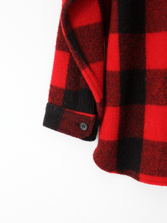 vintage 70s Woolrich buffalo plaid shirt jac, thi… - image 5