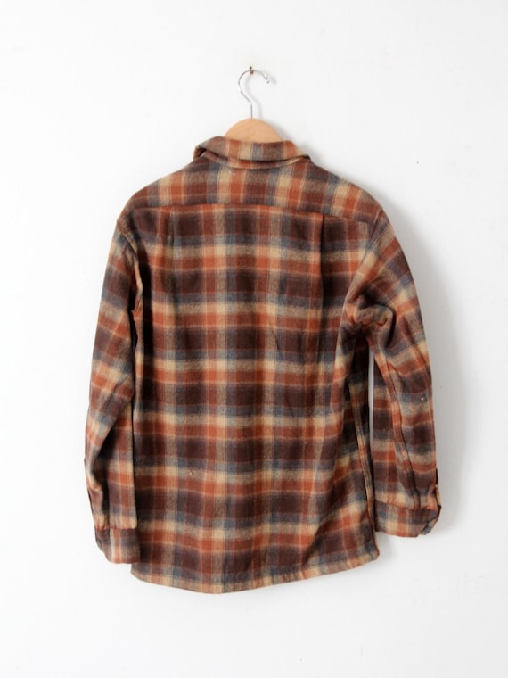 vintage 1960's Pendleton wool plaid button down s… - image 2