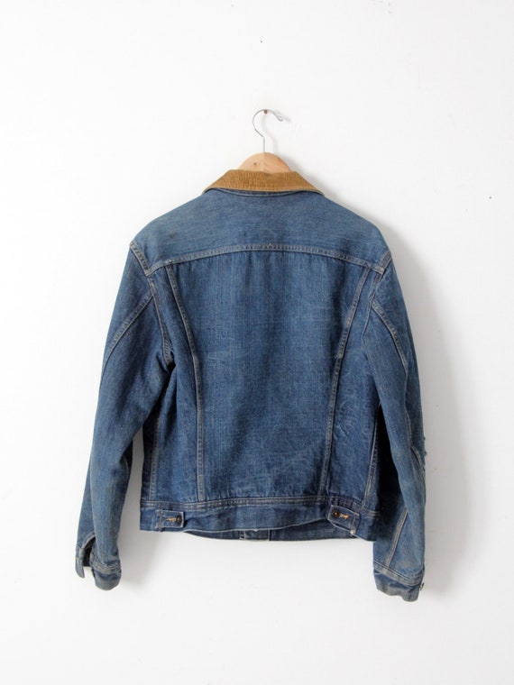 vintage Lee Storm Rider denim jacket blanket lined - image 3