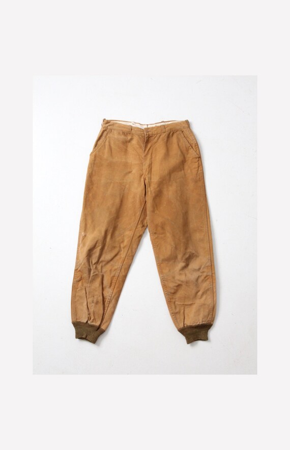 vintage Drybak hunting pants, 1940s canvas pants 3