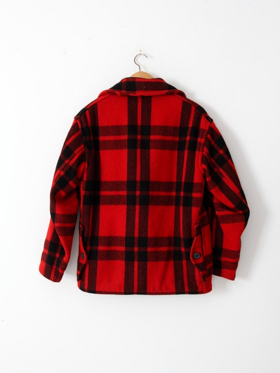 vintage Sportclad wool jacket,  1940s red plaid m… - image 3