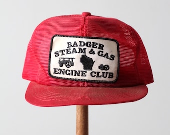 casquette trucker rouge vintage