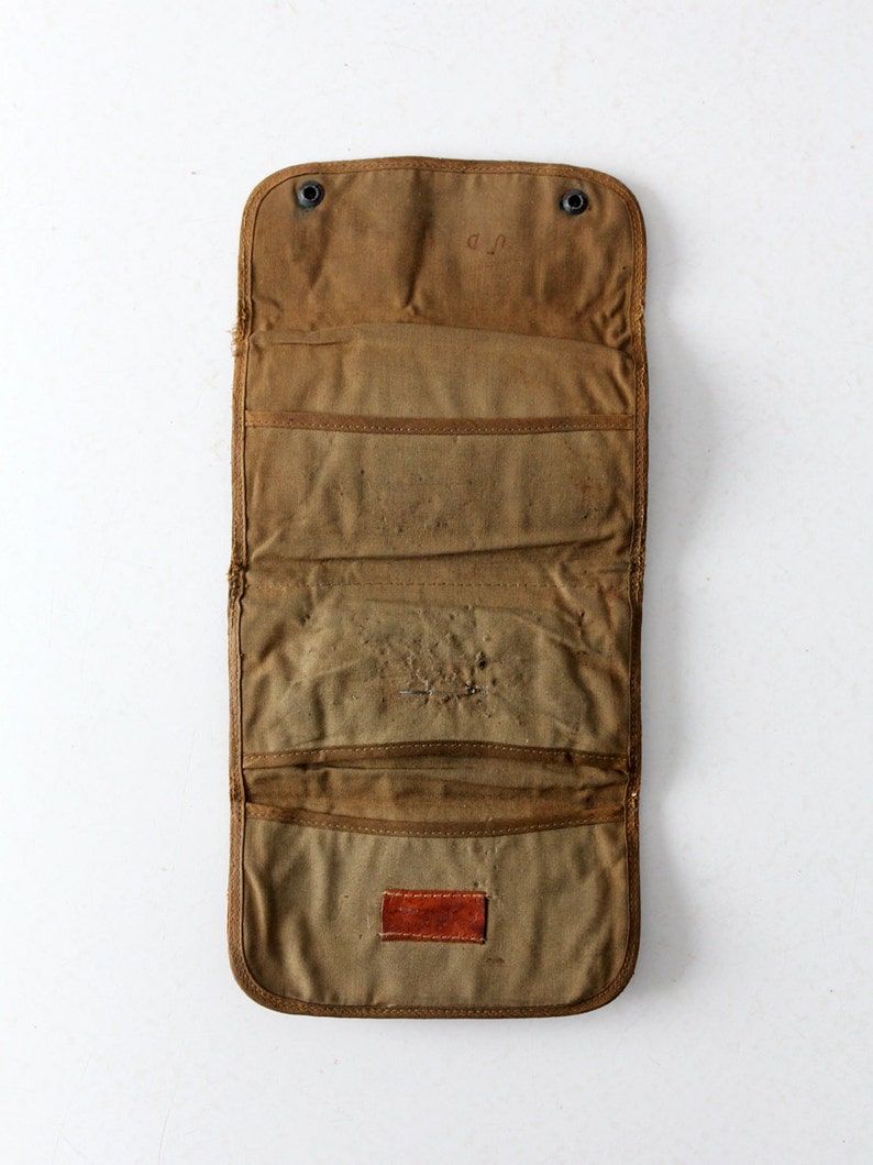 Vintage Leather Sewing Kit, Army Mending Kit, Leather Wallet Etsy