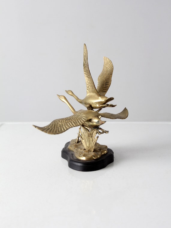 ヴィンテージの真鍮製鳥の彫刻 - Etsy 日本