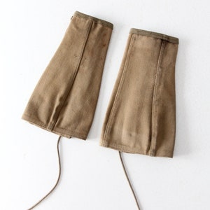 vintage canvas military spats