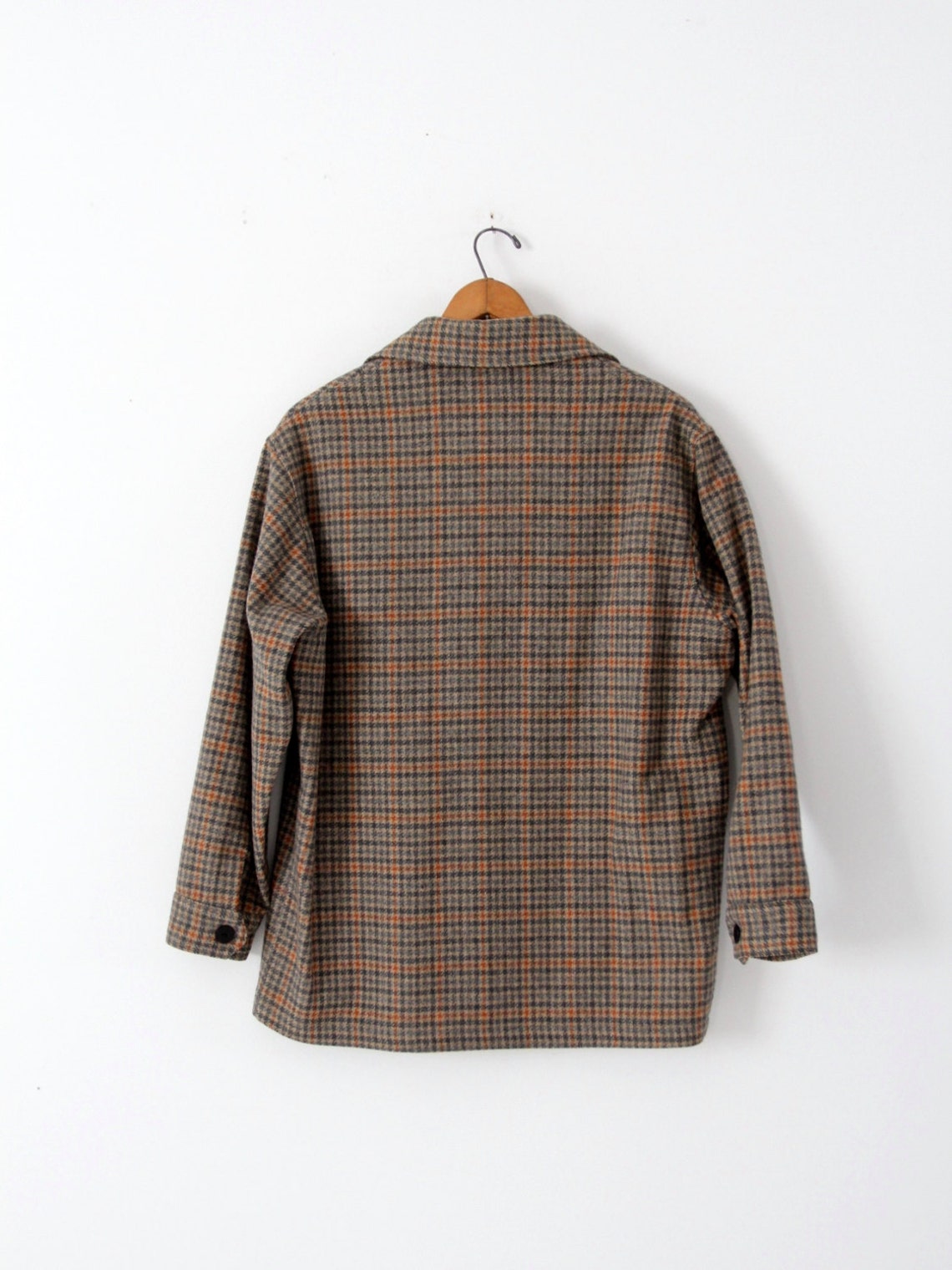 Vintage 60s Pendleton Plaid Check Jacket Wool Coat - Etsy