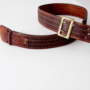 vintage Bucheimer Clark leather utility belt image 8