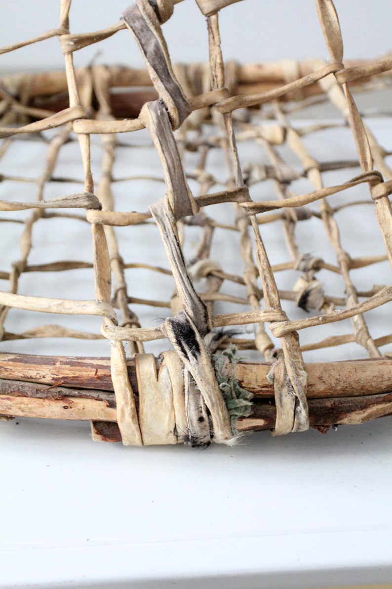 RESERVE antique fishing basket native basket Etsy