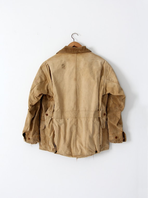 vintage 30s Duxbak field coat, men