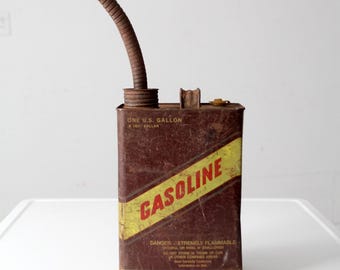 vintage Huffy one gallon metal gas can