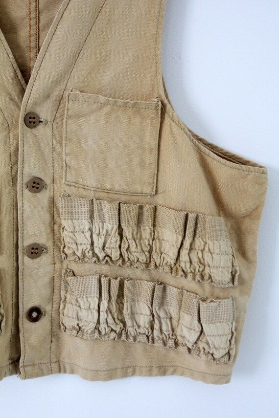vintage hunting vest,  JC Higgins men's ammunitio… - image 3