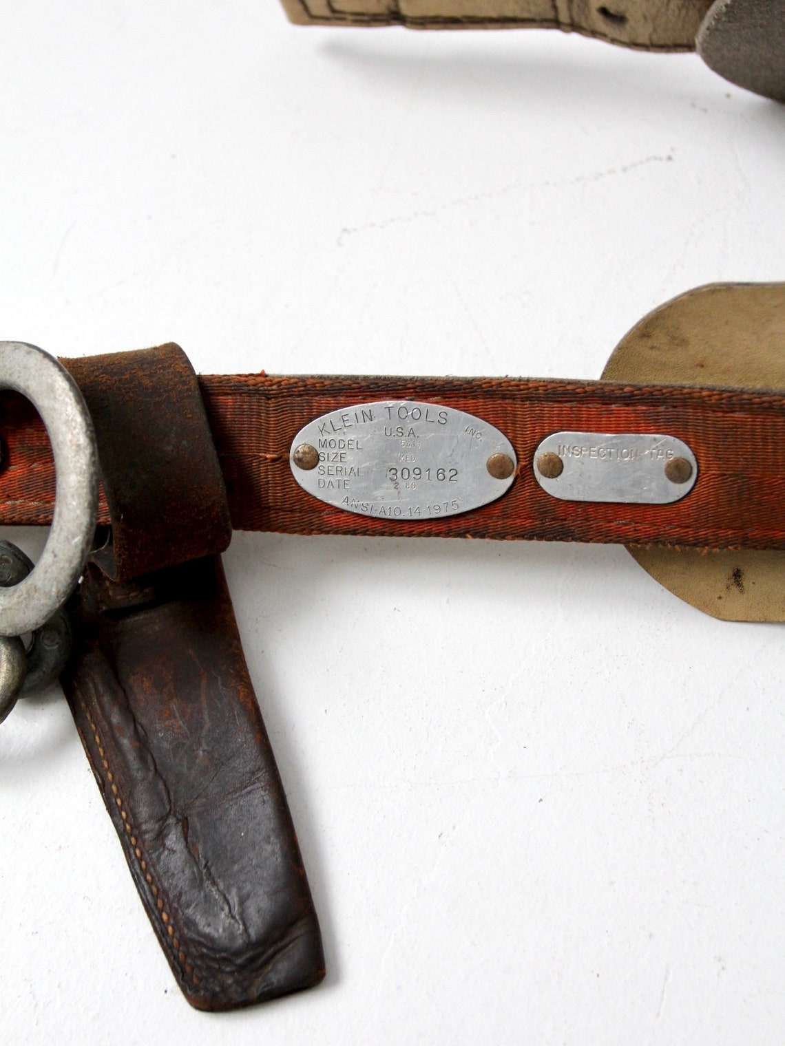 Klein Tools Lineman Belt Circa 1980 Canvas and Leather Etsy