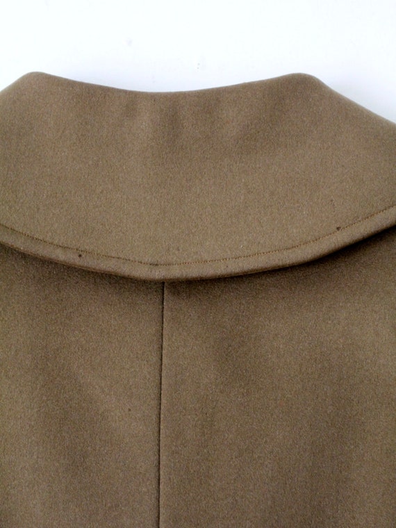 vintage US Army officer coat, WWII Mackinaw wool … - image 6