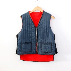 vintage 70s puffer vest