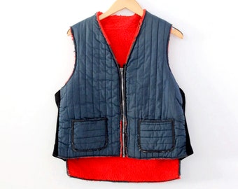 vintage 70s puffer vest