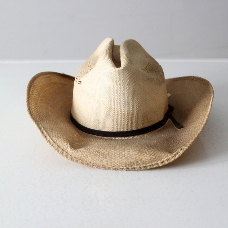 Western Moonlight Straw Cowboy Hat (Black) main image 1