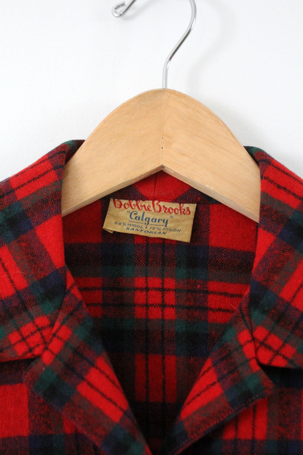 Vintage 1950s Plaid Jacket Bobbie Brooks calgary - Etsy