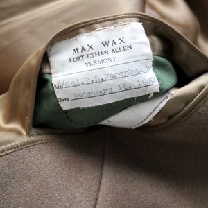 vintage US Army officer coat, WWII Mackinaw wool coat image 9