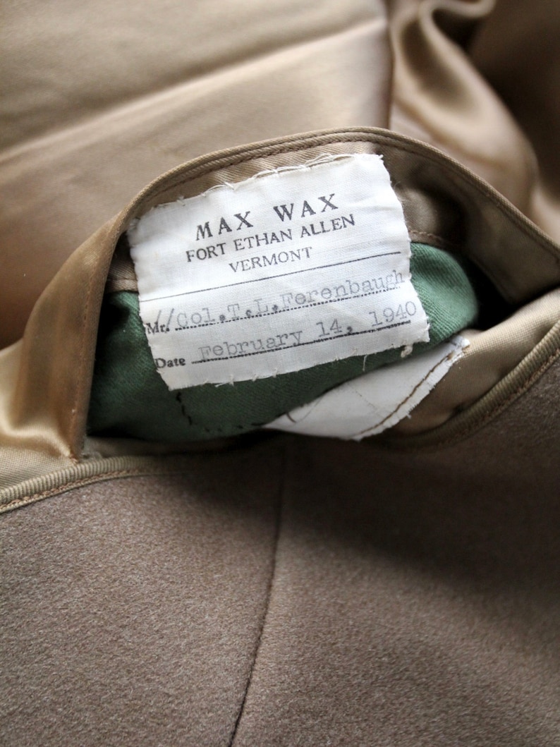 vintage US Army officer coat, WWII Mackinaw wool coat image 9