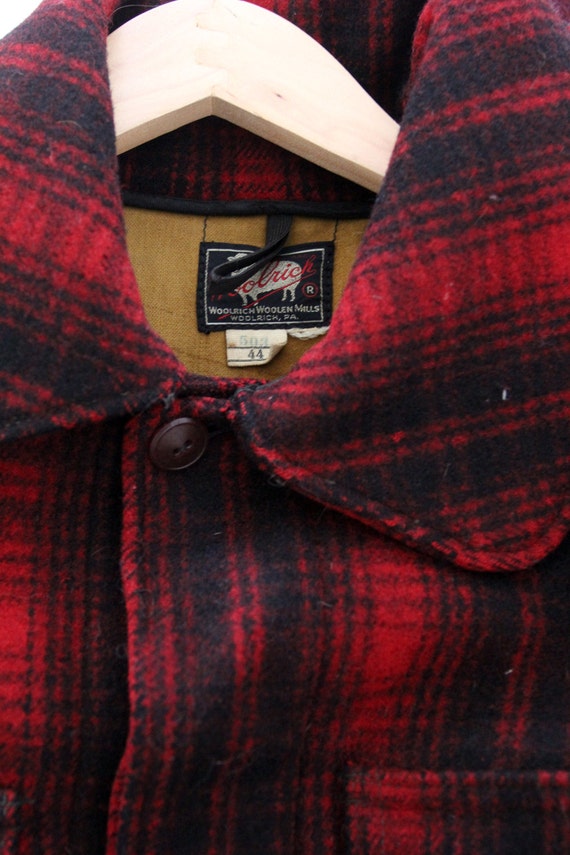 Woolrich red sales plaid jacket