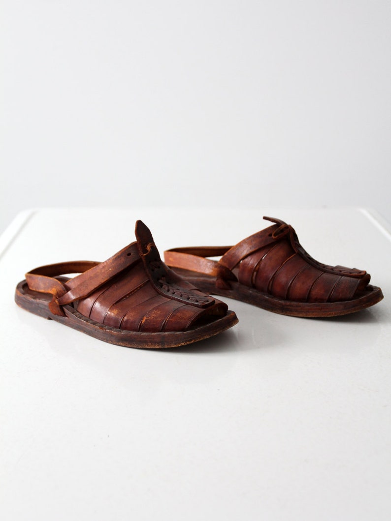 vintage black sandals