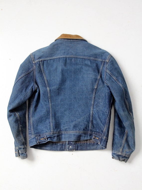 vintage Lee Storm Rider denim jacket blanket lined - image 7